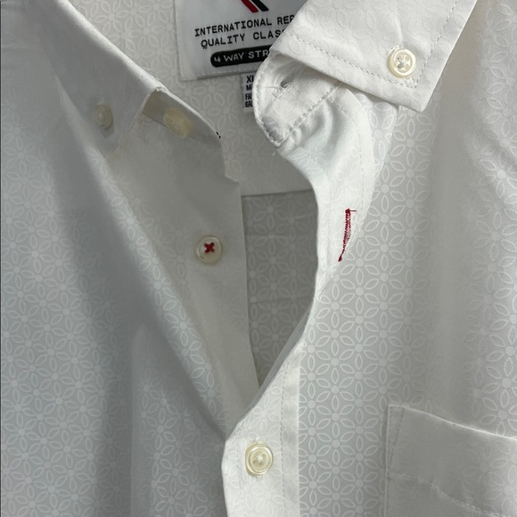 International Report Other - Elegant short sleeve White Button-Down Shirt for men